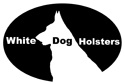 white dog holsters